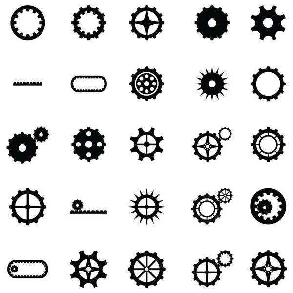 歯車アイコン セット — ストックベクタ