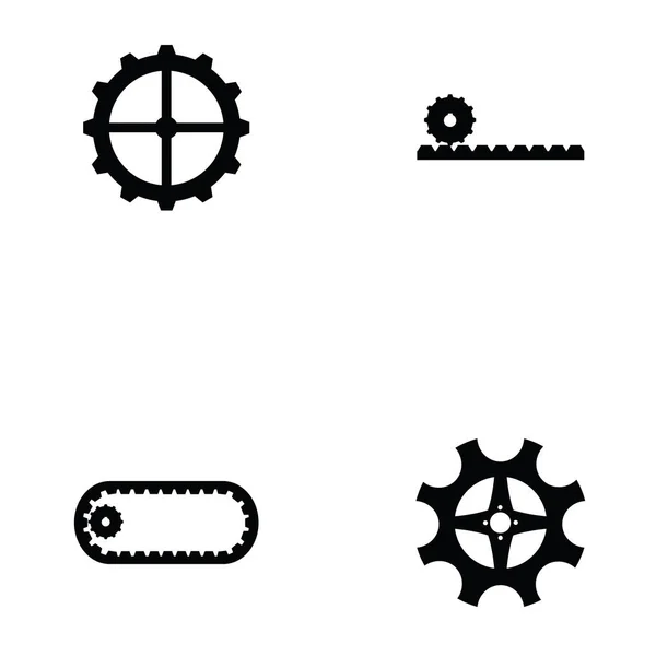 The  gear icon set — Stock Vector