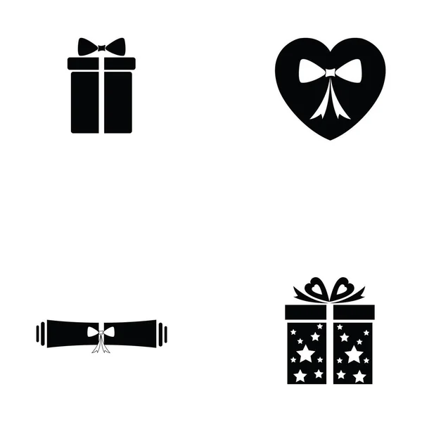 El conjunto de iconos de regalo — Vector de stock