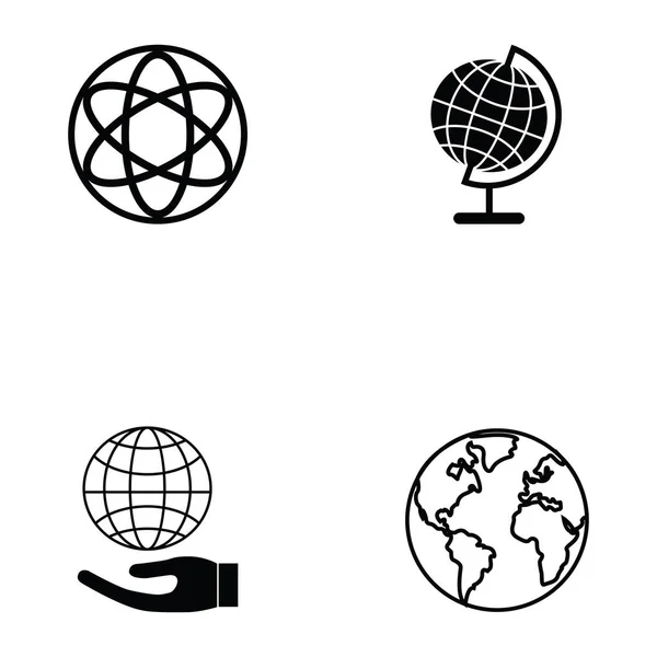 El conjunto de iconos globo — Vector de stock