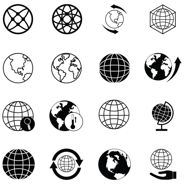 Globe icons — Stock Vector © huhulin #12600958