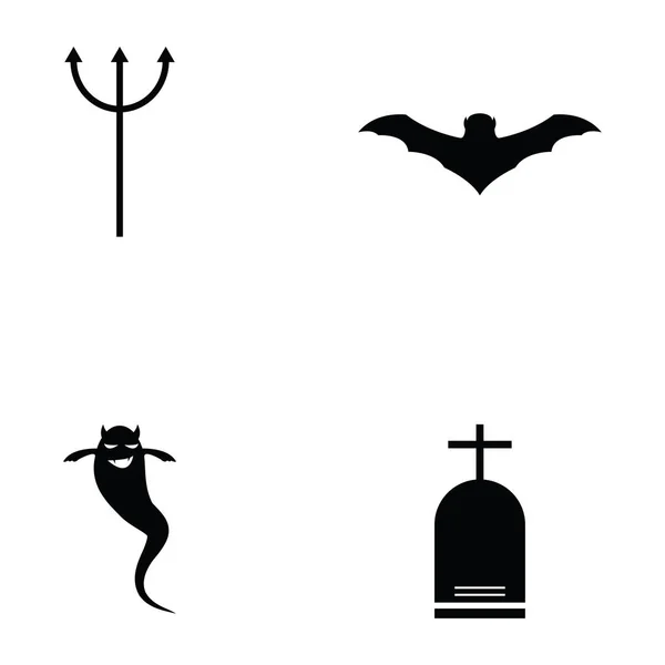 Ensemble d'icônes Halloween — Image vectorielle