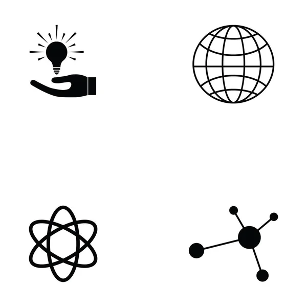 The knowledge icon set — Stock Vector