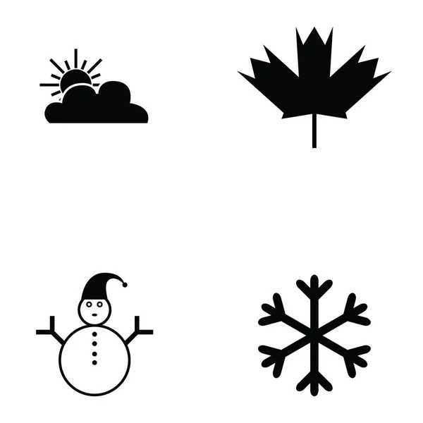 L'icône de saison définie — Image vectorielle