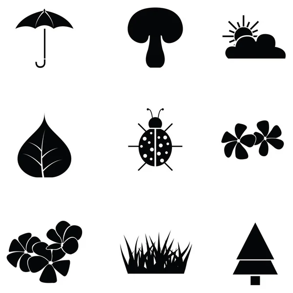 Bahar Icon set — Stok Vektör