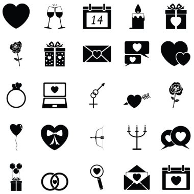 Sevgililer günü Icon set
