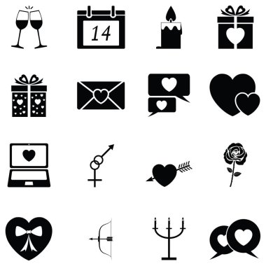Sevgililer günü Icon set