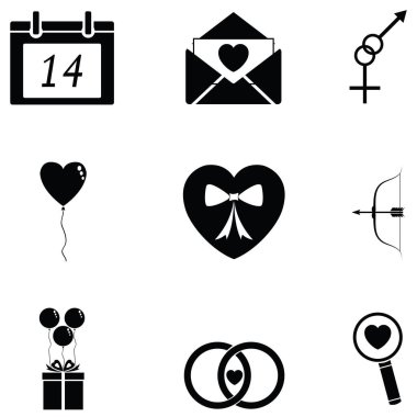 Sevgililer günü Icon set