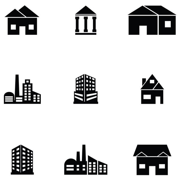 the building icon set