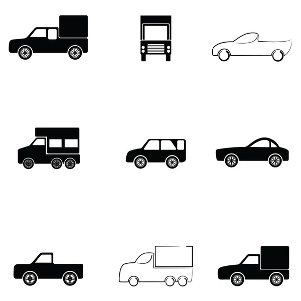 Набор иконок автомобиля — стоковый вектор