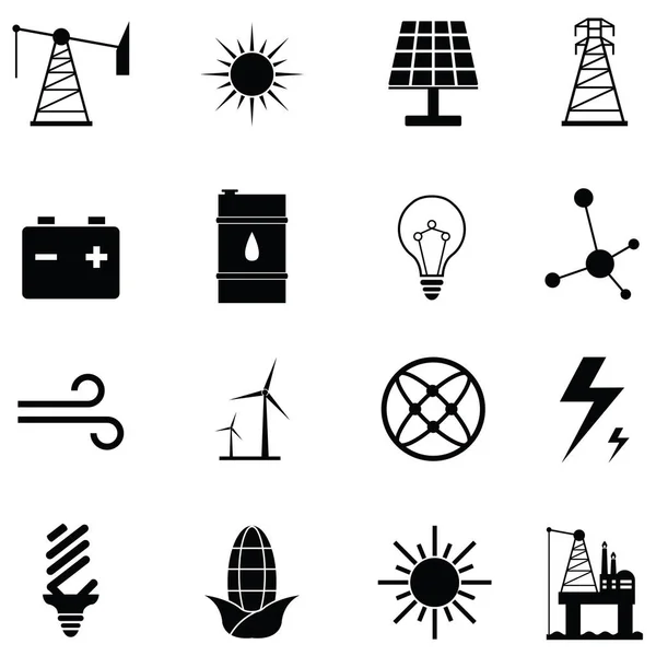 Das Energie-Symbol gesetzt — Stockvektor