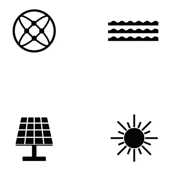 The energy icon set — Stock Vector