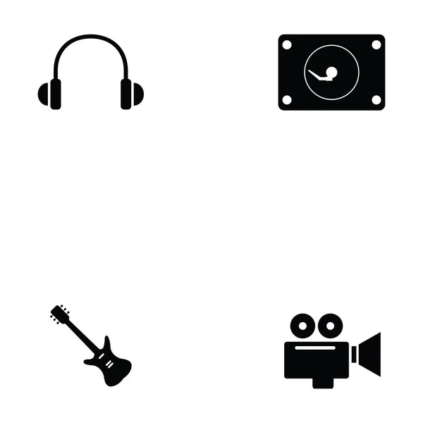 Eğlence Icon set — Stok Vektör