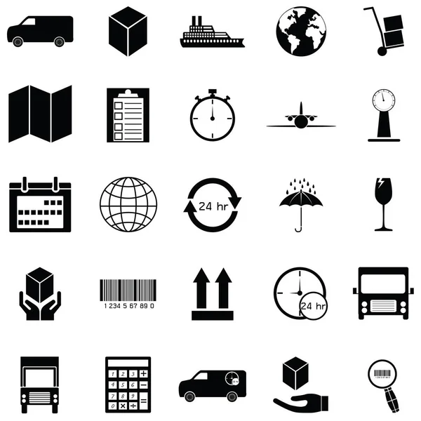 L'ensemble des icônes logistiques — Image vectorielle