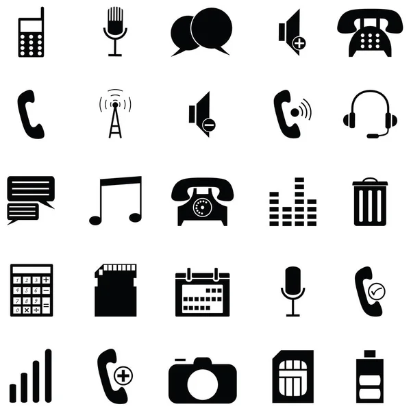 Zestaw ikonę telefonu — Wektor stockowy