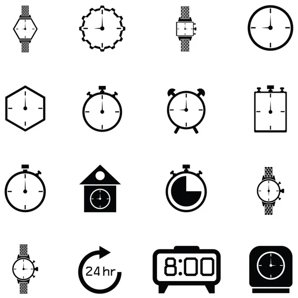 Zestaw ikon zegarek — Wektor stockowy