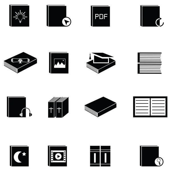 El conjunto de iconos del libro — Archivo Imágenes Vectoriales
