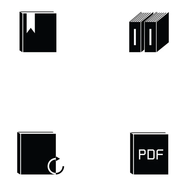 Das Buch-Icon Set — Stockvektor