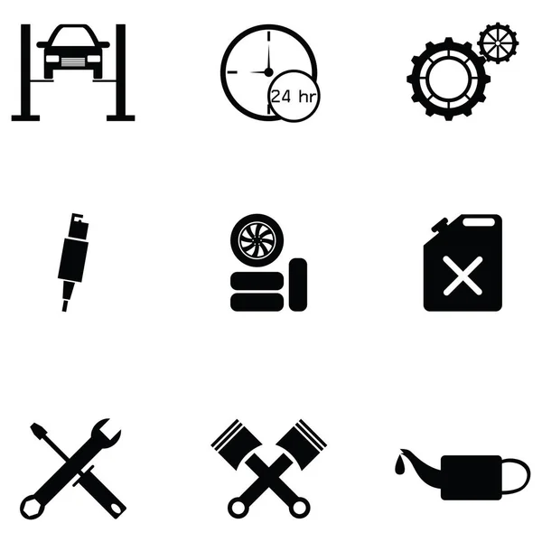 Auto service pictogram set — Stockvector