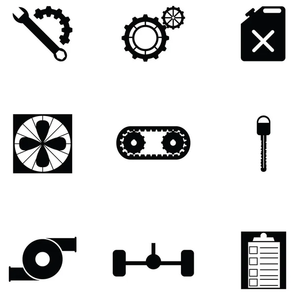 CAR SERVIÇO ICON SET —  Vetores de Stock