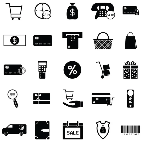 E-alışveriş Icon set — Stok Vektör