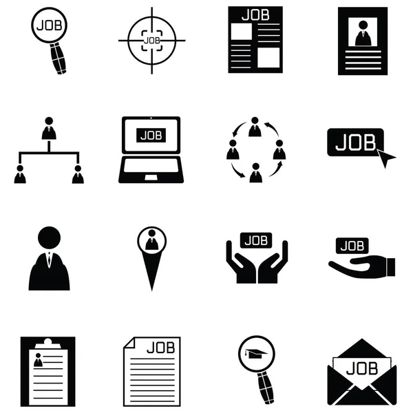 The job icon set — Stock Vector