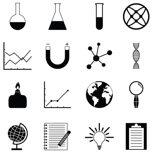 Набор иконок лаборатории — стоковый вектор