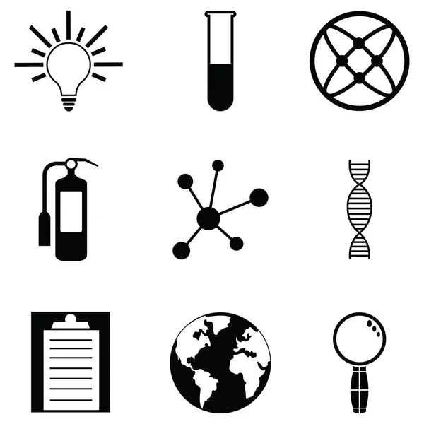 O conjunto de ícones do laboratório —  Vetores de Stock