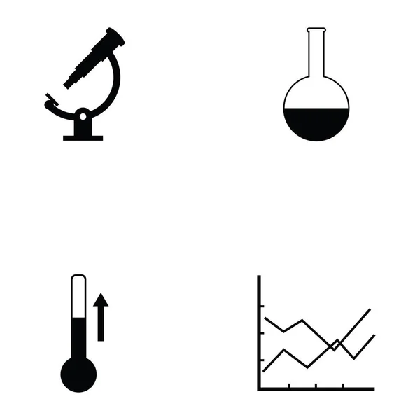 Le jeu d'icônes laboratoire — Image vectorielle