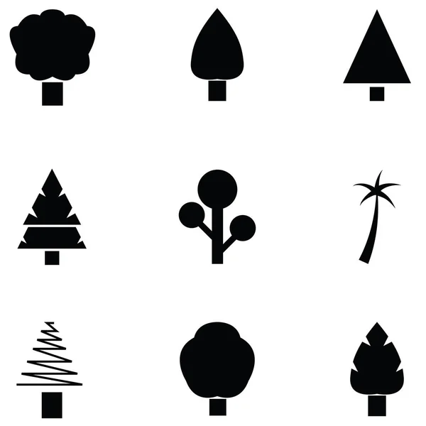 Sada ikon strom — Stockový vektor