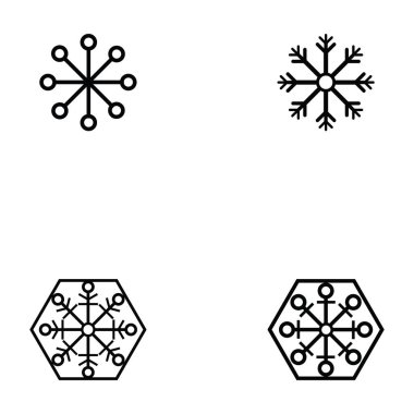 kar taneleri Icon set