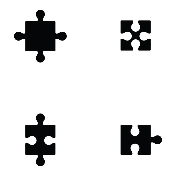 Набор значков головоломки — стоковый вектор