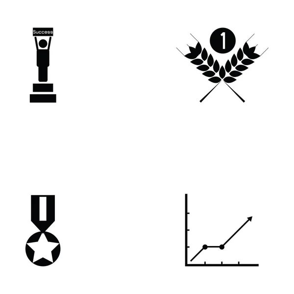 성공 아이콘 세트 — 스톡 벡터