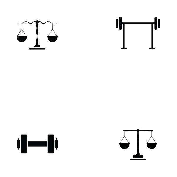 Ensemble d'icône de poids — Image vectorielle