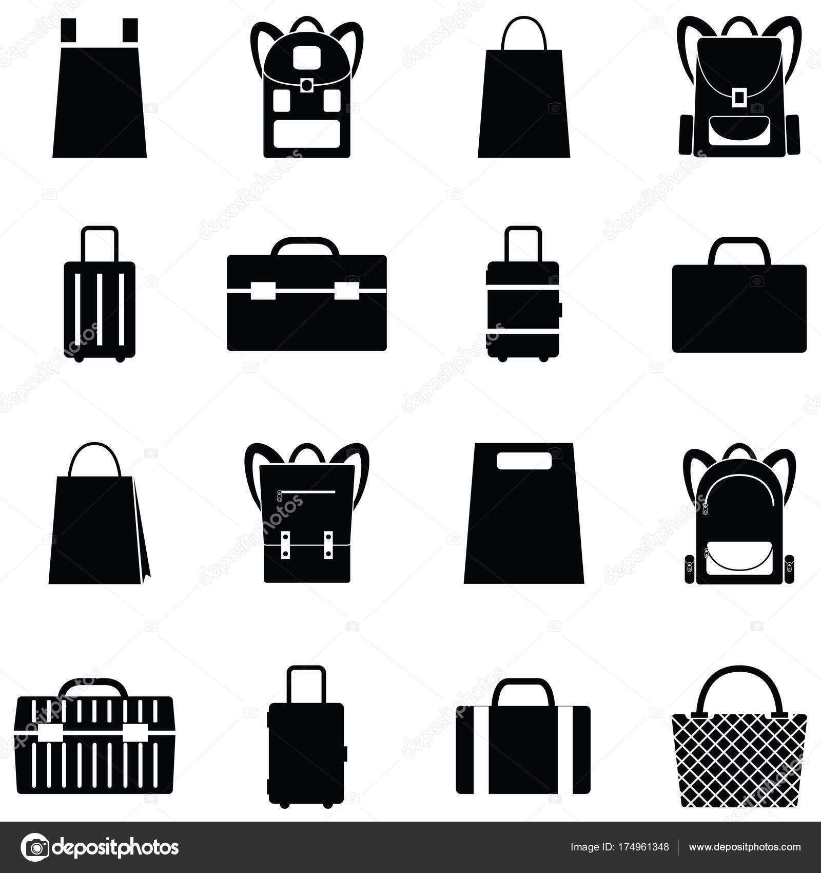 Bag icon set Stock Vector Image by ©kateen2528 174961348