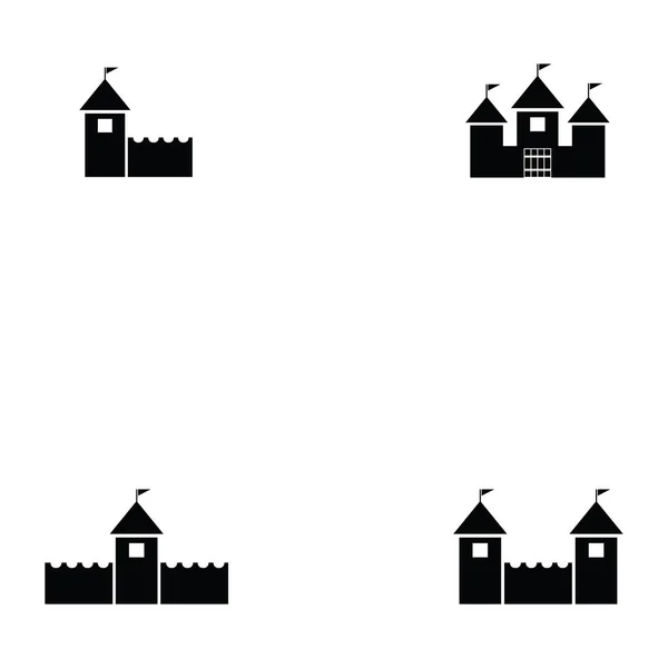 Castle icon set — Stock Vector