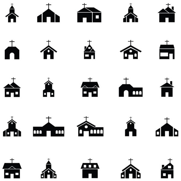 the church icon set