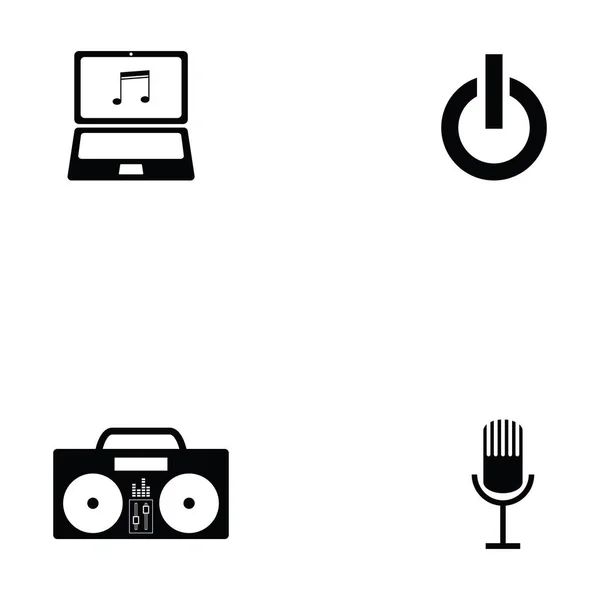 Das dj icon set — Stockvektor