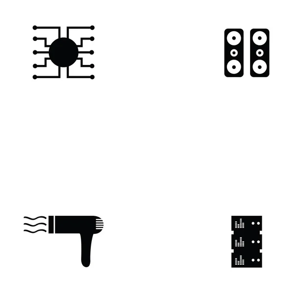 Sada ikon elektronika — Stockový vektor