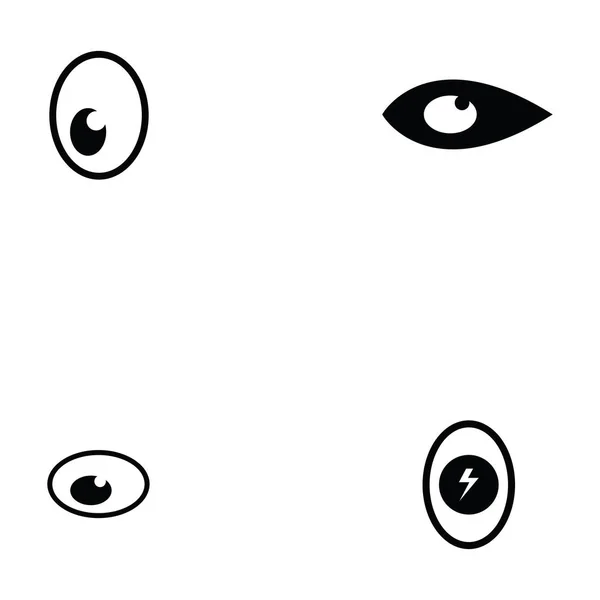 Eye icon set — Stock Vector