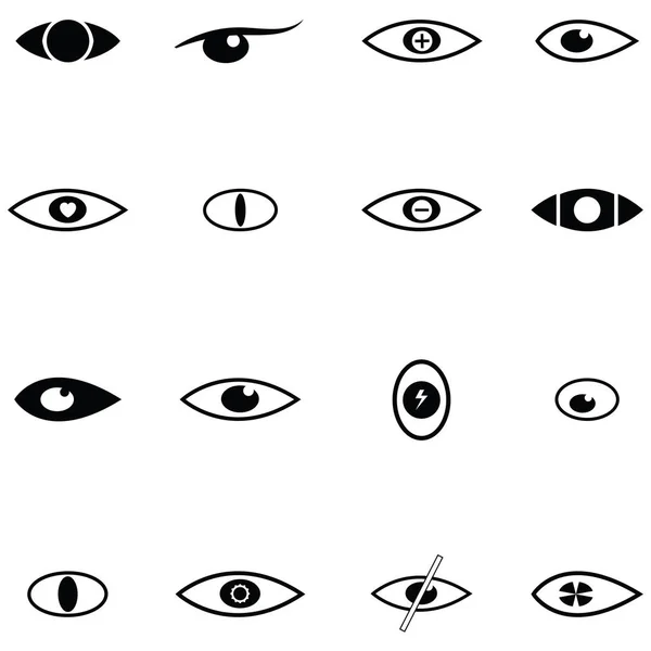 Conjunto de ícone de olho —  Vetores de Stock