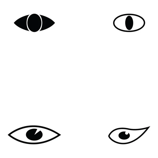Augensymbole gesetzt — Stockvektor