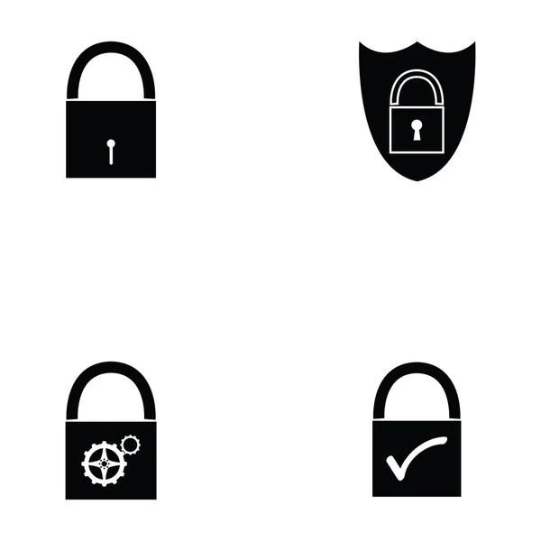 Set de iconos de bloqueo — Vector de stock