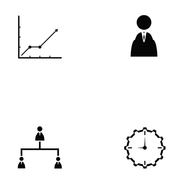 Das Management-Symbol gesetzt — Stockvektor