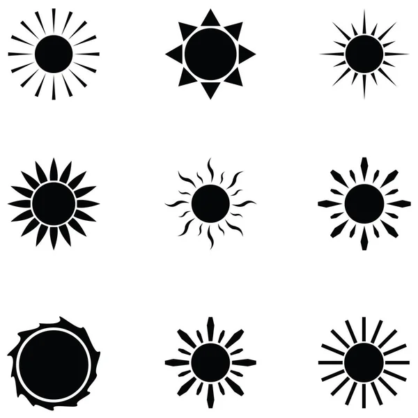太阳图标集 — 图库矢量图片
