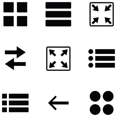 Menü Icon set