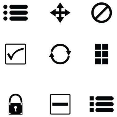 Menü Icon set