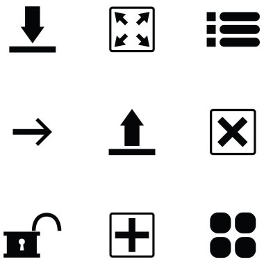 Menü Icon set