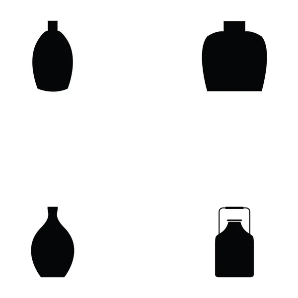 Ensemble d'icône de bouteille — Image vectorielle