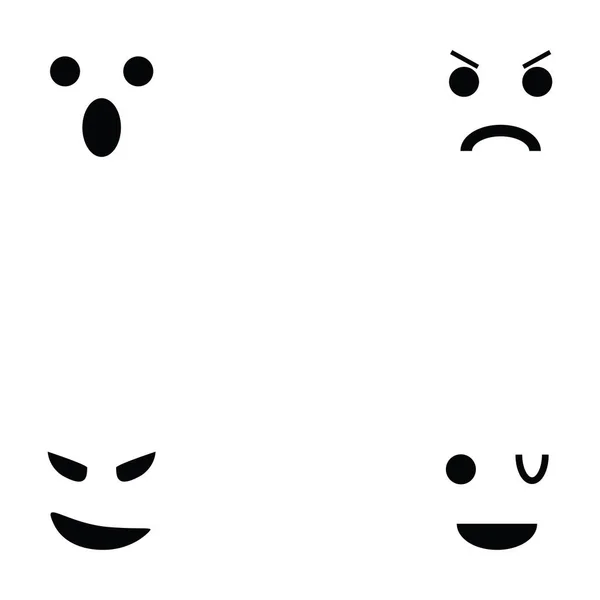 Icono de emoción conjunto — Archivo Imágenes Vectoriales